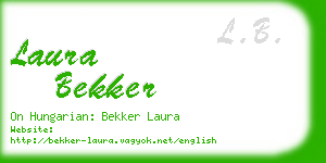 laura bekker business card